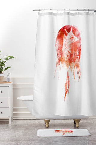 Robert Farkas Mars Shower Curtain And Mat