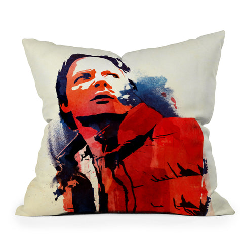 Robert Farkas Marty McFly Throw Pillow