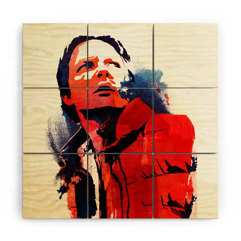 Robert Farkas Marty McFly Wood Wall Mural
