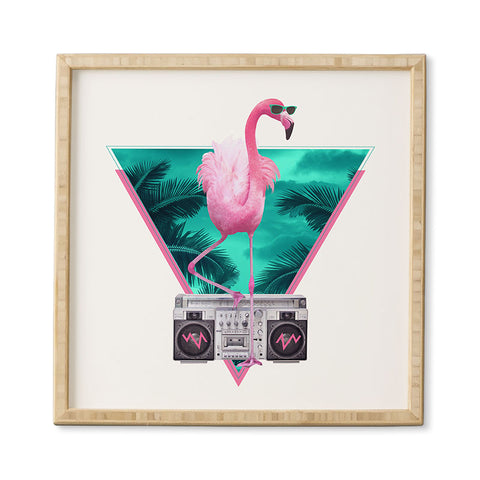 Robert Farkas Miami Flamingo Framed Wall Art