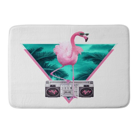 Robert Farkas Miami Flamingo Memory Foam Bath Mat
