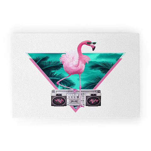 Robert Farkas Miami Flamingo Welcome Mat