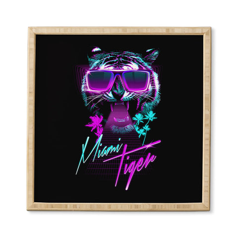 Robert Farkas Miami Tiger Framed Wall Art