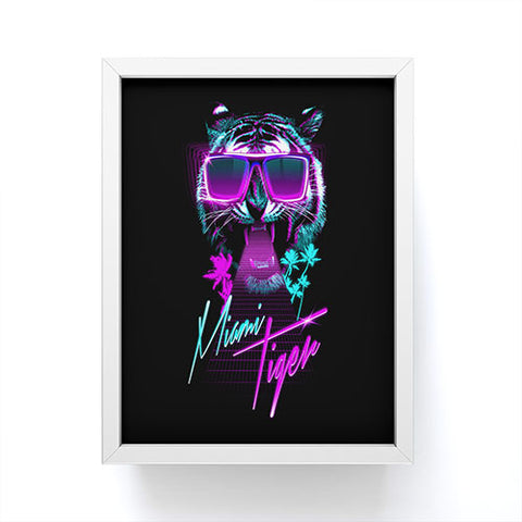 Robert Farkas Miami Tiger Framed Mini Art Print