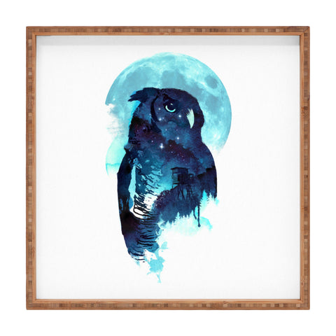 Robert Farkas Midnight Owl Square Tray