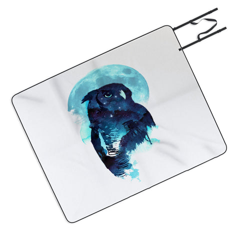 Robert Farkas Midnight Owl Picnic Blanket