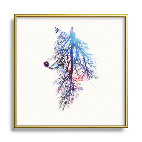 Robert Farkas My roots Metal Square Framed Art Print