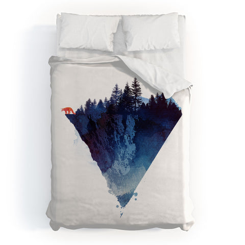 Robert Farkas Near to the edge Duvet Cover