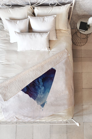 Robert Farkas Near to the edge Fleece Throw Blanket
