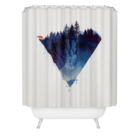Robert Farkas Near to the edge Shower Curtain