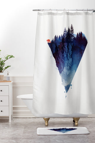 Robert Farkas Near to the edge Shower Curtain And Mat