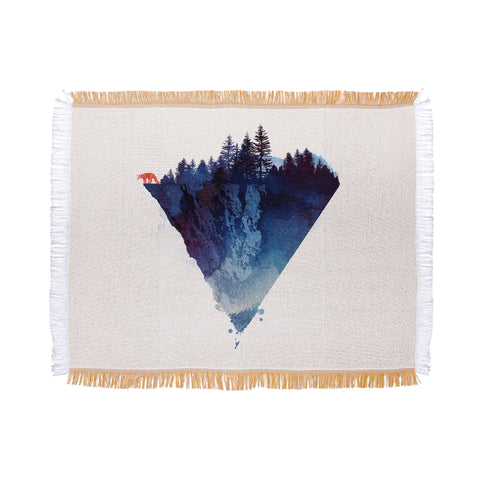 Robert Farkas Near to the edge Throw Blanket