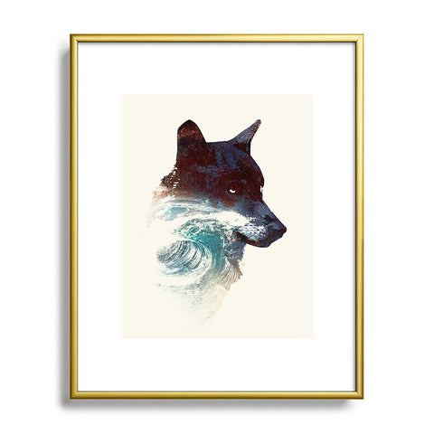Robert Farkas NIGHT SWIM Metal Framed Art Print