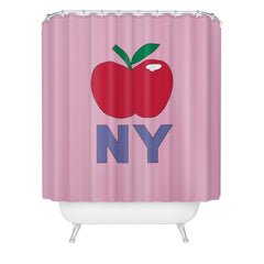 Robert Farkas NY apple Shower Curtain