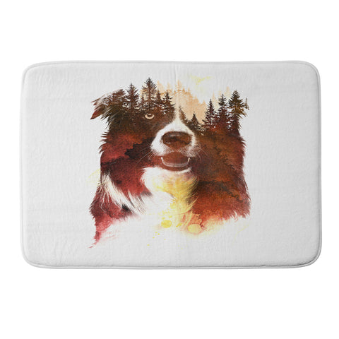 Robert Farkas One night in the forest Memory Foam Bath Mat