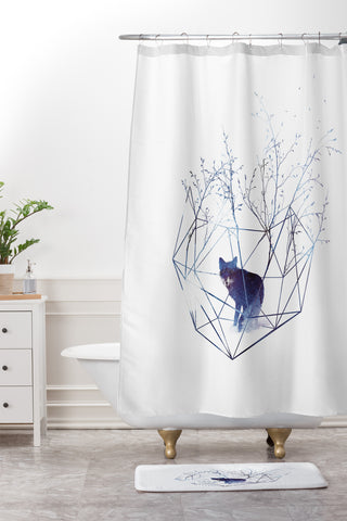 Robert Farkas Organic prison Shower Curtain And Mat