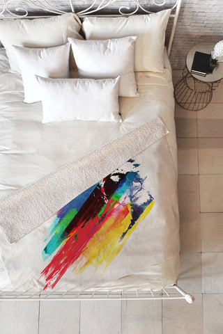 Robert Farkas Our Hero Fleece Throw Blanket