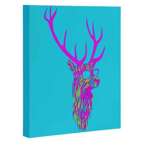 Robert Farkas Party Deer Art Canvas