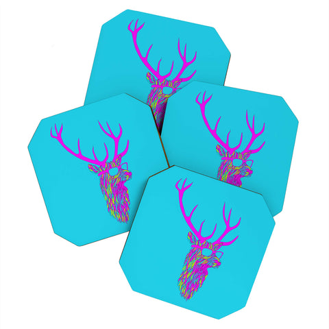 Robert Farkas Party Deer Coaster Set