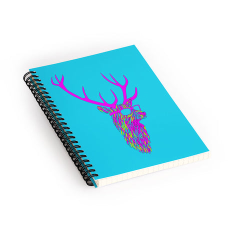 Robert Farkas Party Deer Spiral Notebook