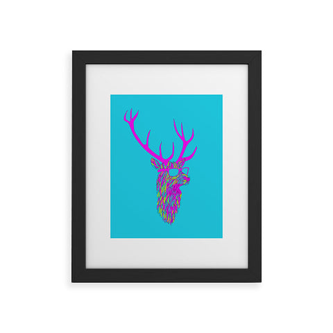 Robert Farkas Party Deer Framed Art Print