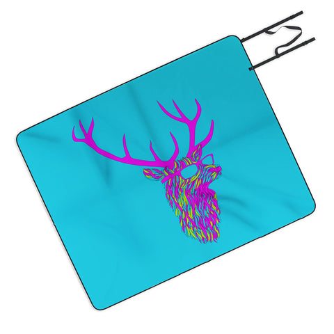 Robert Farkas Party Deer Picnic Blanket