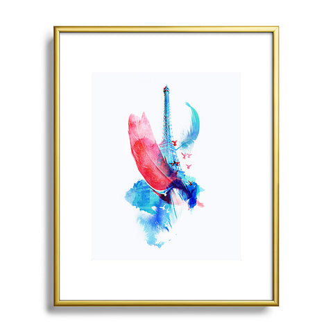 Robert Farkas Pigeons Of Paris Metal Framed Art Print