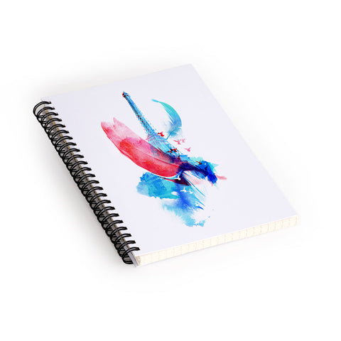 Robert Farkas Pigeons Of Paris Spiral Notebook