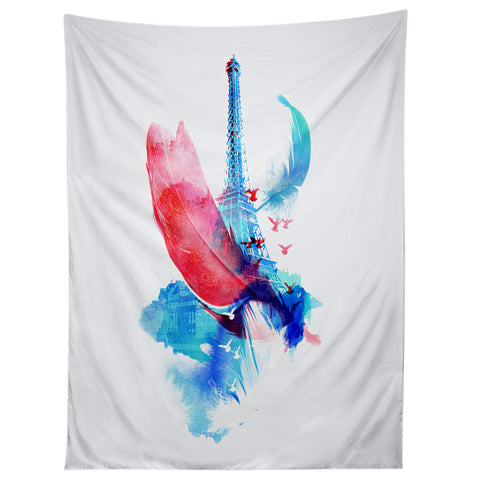 Robert Farkas Pigeons Of Paris Tapestry