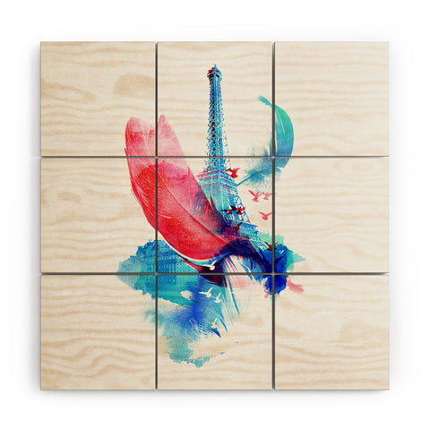 Robert Farkas Pigeons Of Paris Wood Wall Mural