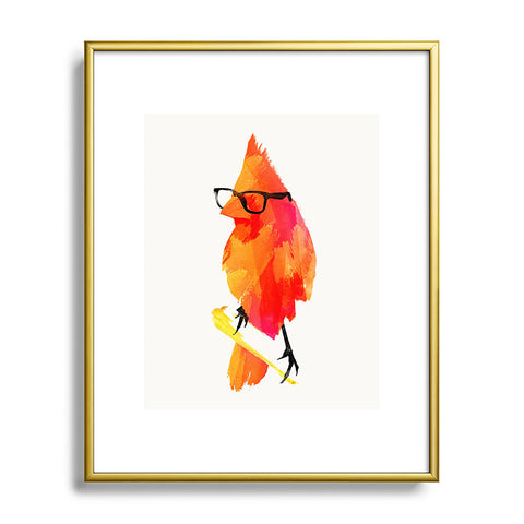 Robert Farkas Punk Bird Metal Framed Art Print