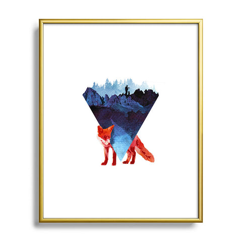 Robert Farkas Risky road Metal Framed Art Print
