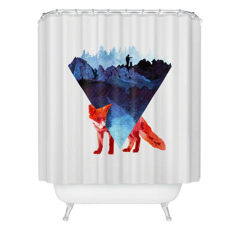 Robert Farkas Risky road Shower Curtain