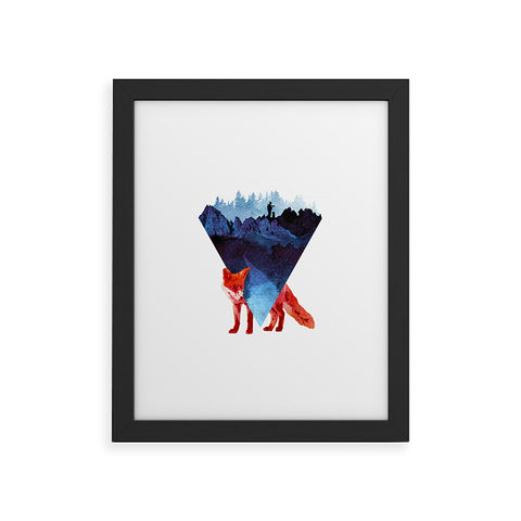 Robert Farkas Risky road Framed Art Print