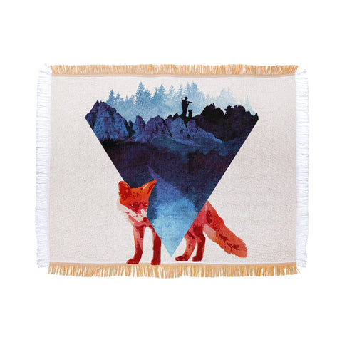 Robert Farkas Risky road Throw Blanket