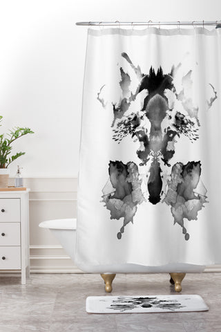 Robert Farkas Rorscach Shower Curtain And Mat