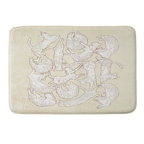 Robert Farkas Sleeping Cats Memory Foam Bath Mat