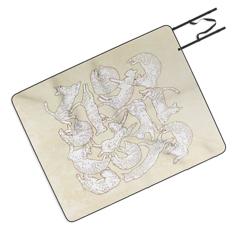 Robert Farkas Sleeping Cats Picnic Blanket