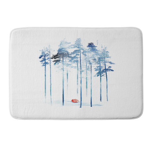 Robert Farkas Sleeping in the woods Memory Foam Bath Mat
