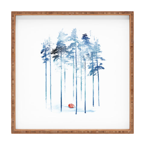 Robert Farkas Sleeping in the woods Square Tray