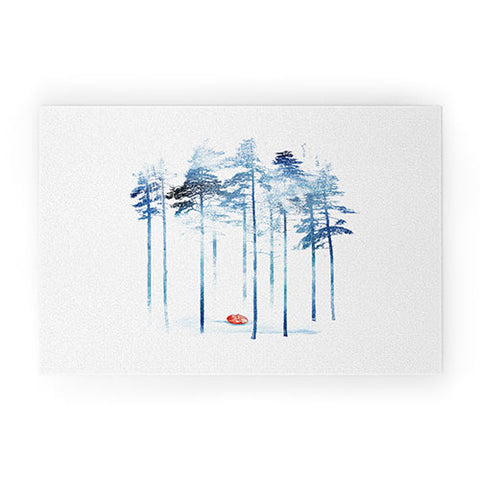 Robert Farkas Sleeping in the woods Welcome Mat