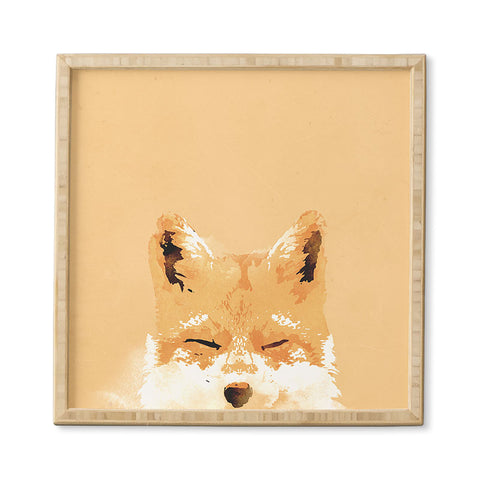 Robert Farkas Smiling fox Framed Wall Art