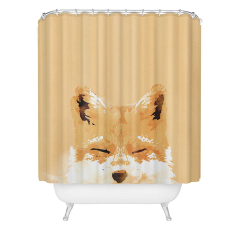 Robert Farkas Smiling fox Shower Curtain