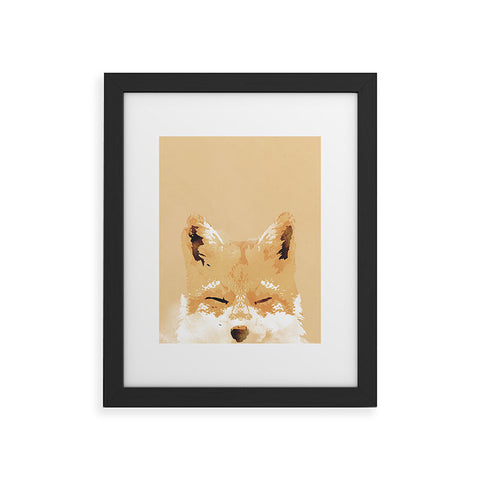Robert Farkas Smiling fox Framed Art Print