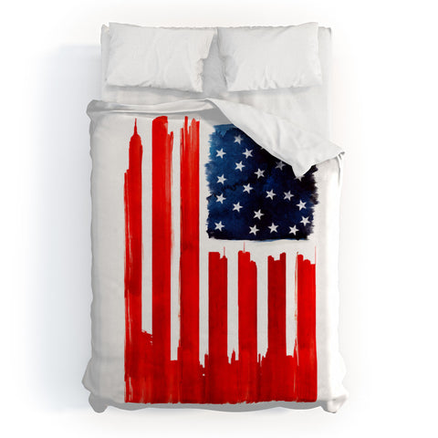 Robert Farkas Stars And Stripes Duvet Cover