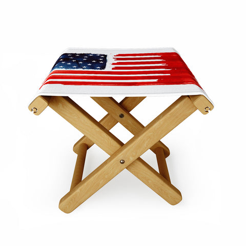 Robert Farkas Stars And Stripes Folding Stool