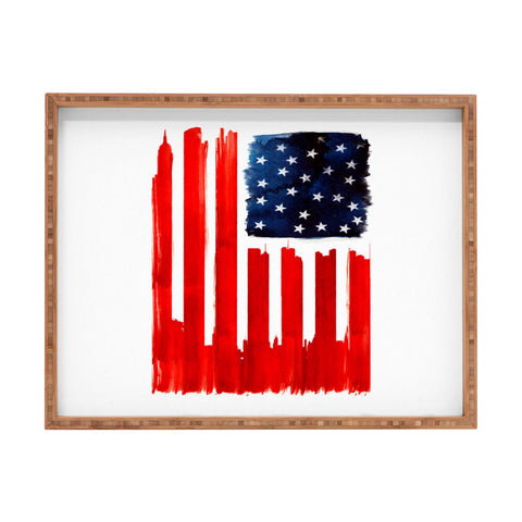 Robert Farkas Stars And Stripes Rectangular Tray