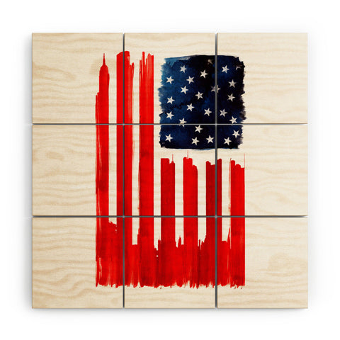 Robert Farkas Stars And Stripes Wood Wall Mural