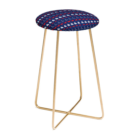 Robert Farkas Summer Pattern Counter Stool