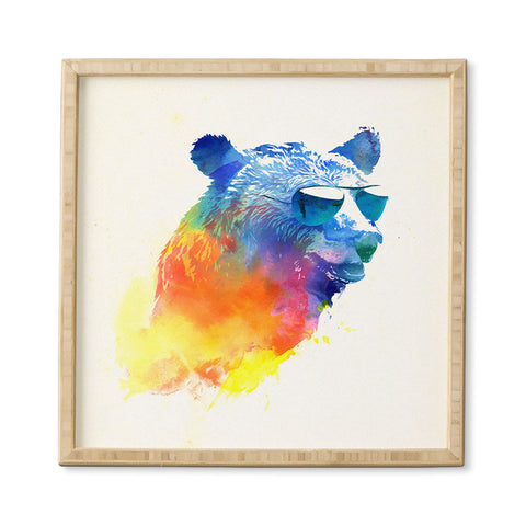 Robert Farkas Sunny bear Framed Wall Art